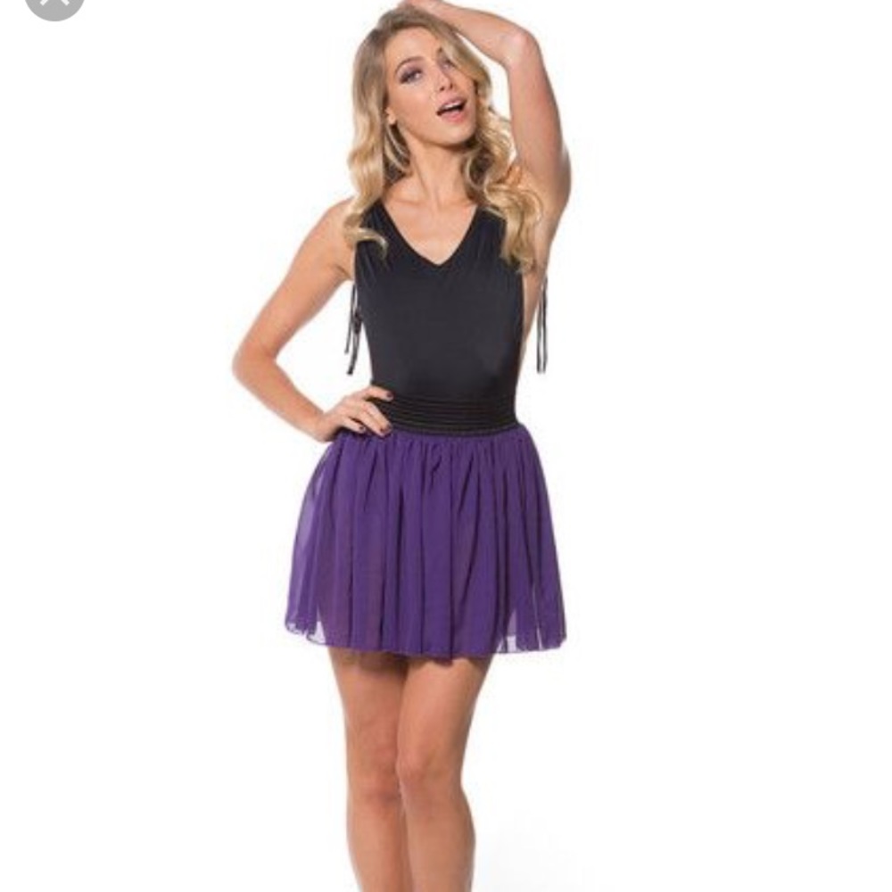 Blackmilk Chiffon Plum Mini Skirt
